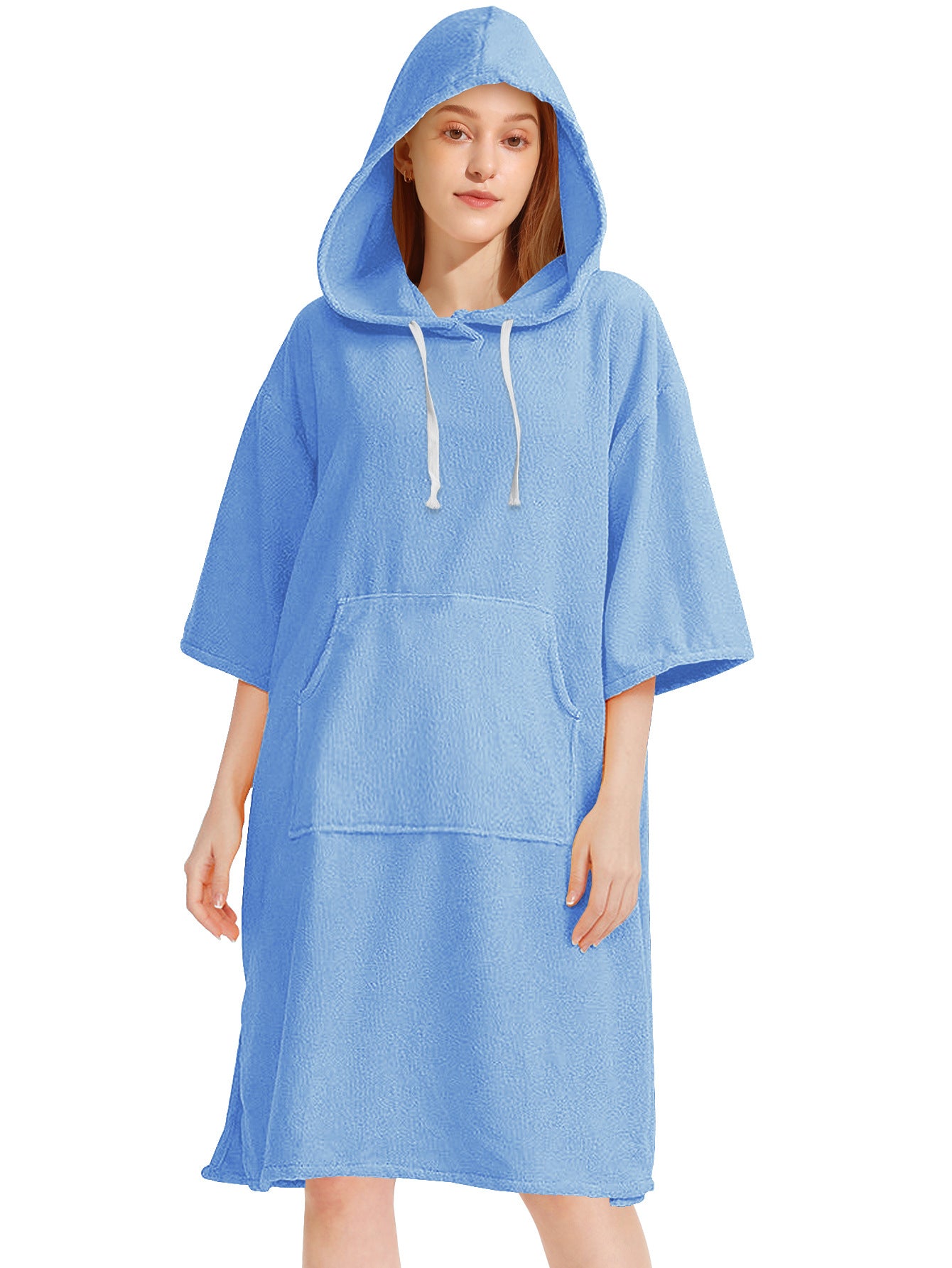 Thickened Microfiber Hooded Hooded Bath Towel Quick-drying Cloak