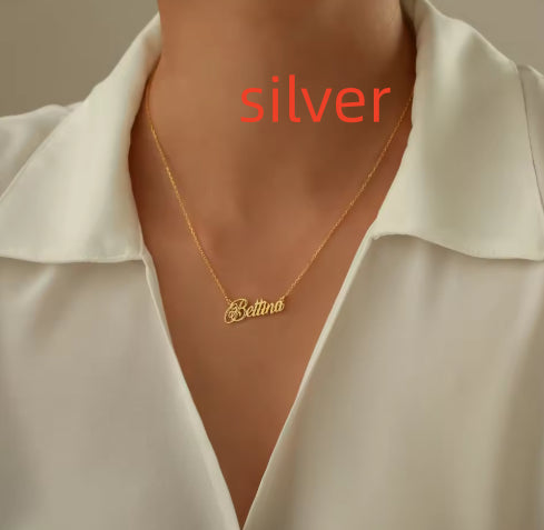 Collar Personalizado de Acero Inoxidable con Nombre
