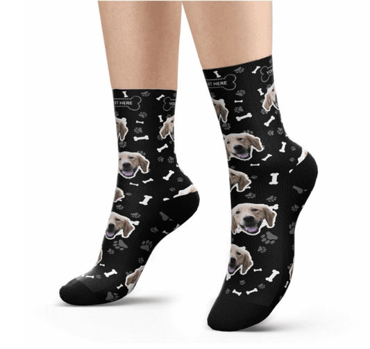 Pet Head Print Socks For Dog Cat Lover
