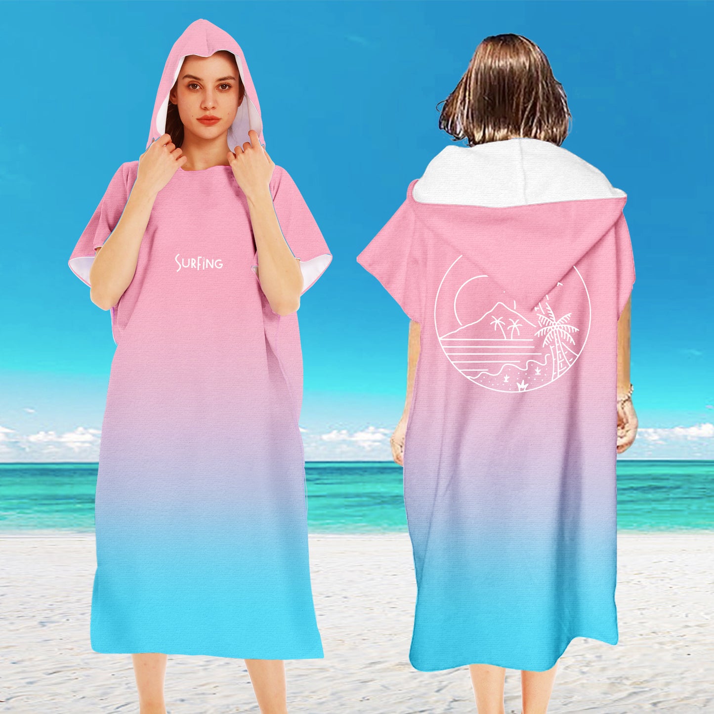 Microfiber Cloak Beach Quick-drying Bathrobe Cloak Beach