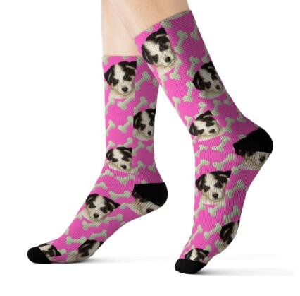 Pet Head Print Socks For Dog Cat Lover