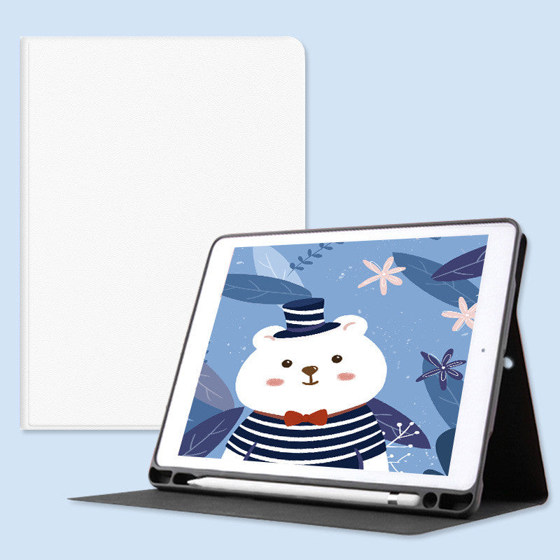 Personalized iPad Leather Case | Custom Photo Folio with Pen Slot & Stand