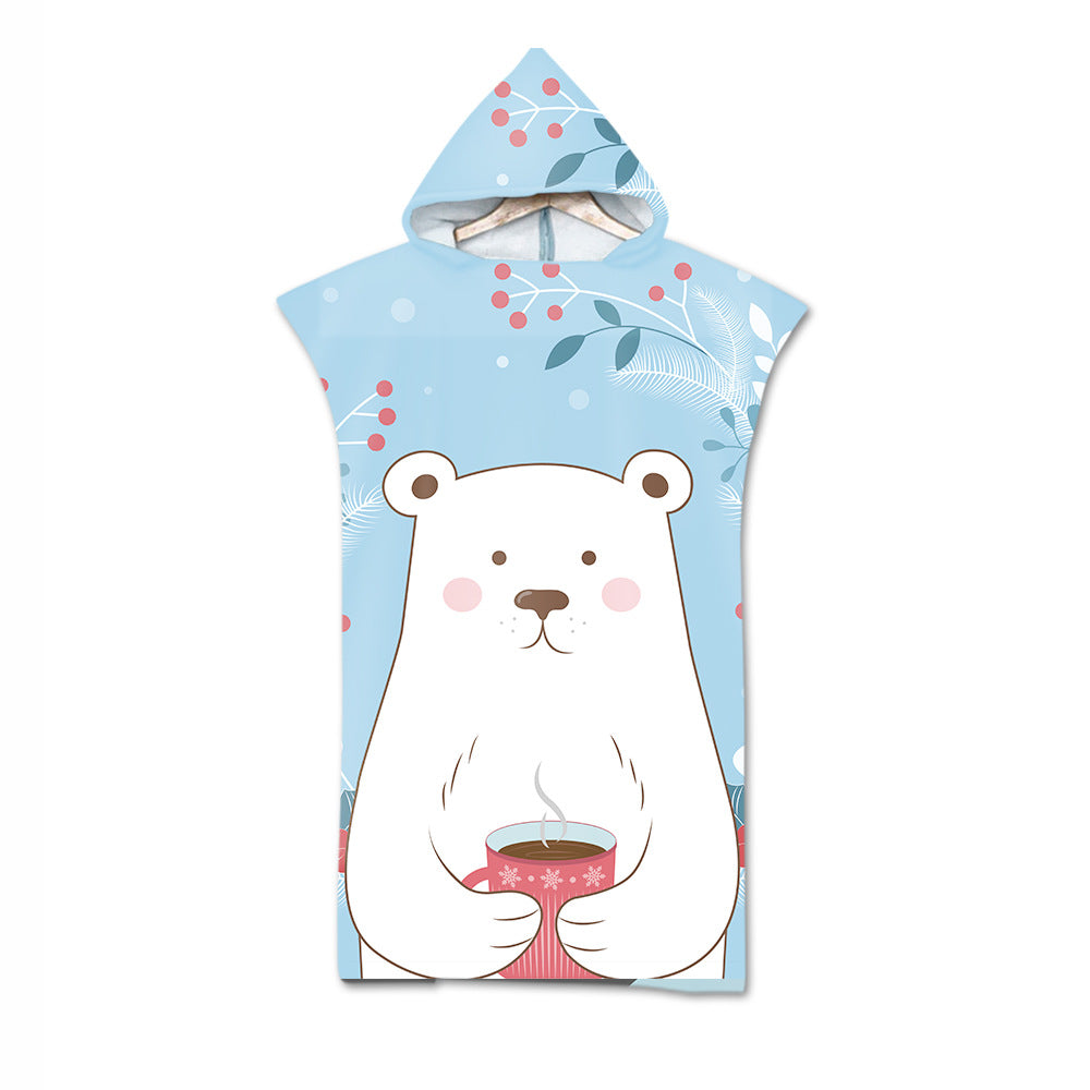 Adult bath towel beach towel cape cloak