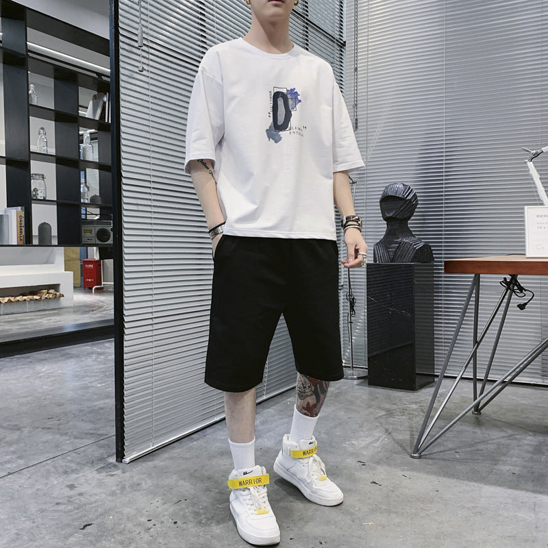 Summer Sportswear Men's T-shirt Suit