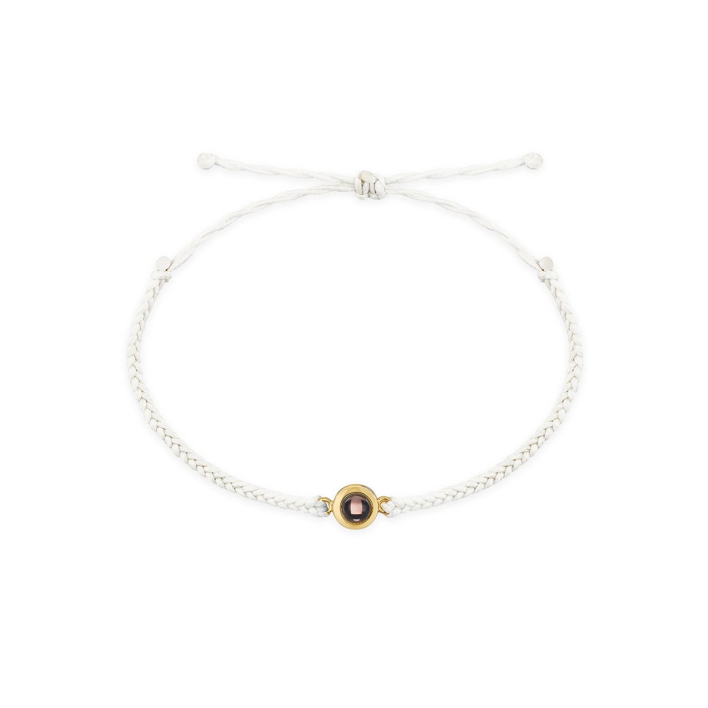 Personalized Circle Photo Projection Bracelet — Custom Memory Jewelry