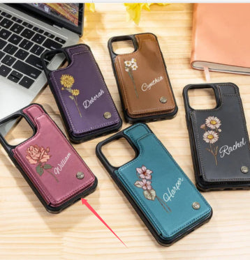 Personalized Leather Samsung Galaxy Phone Case