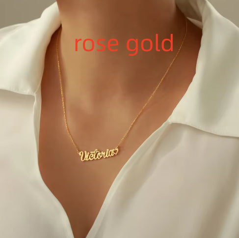 Collar Personalizado de Acero Inoxidable con Nombre