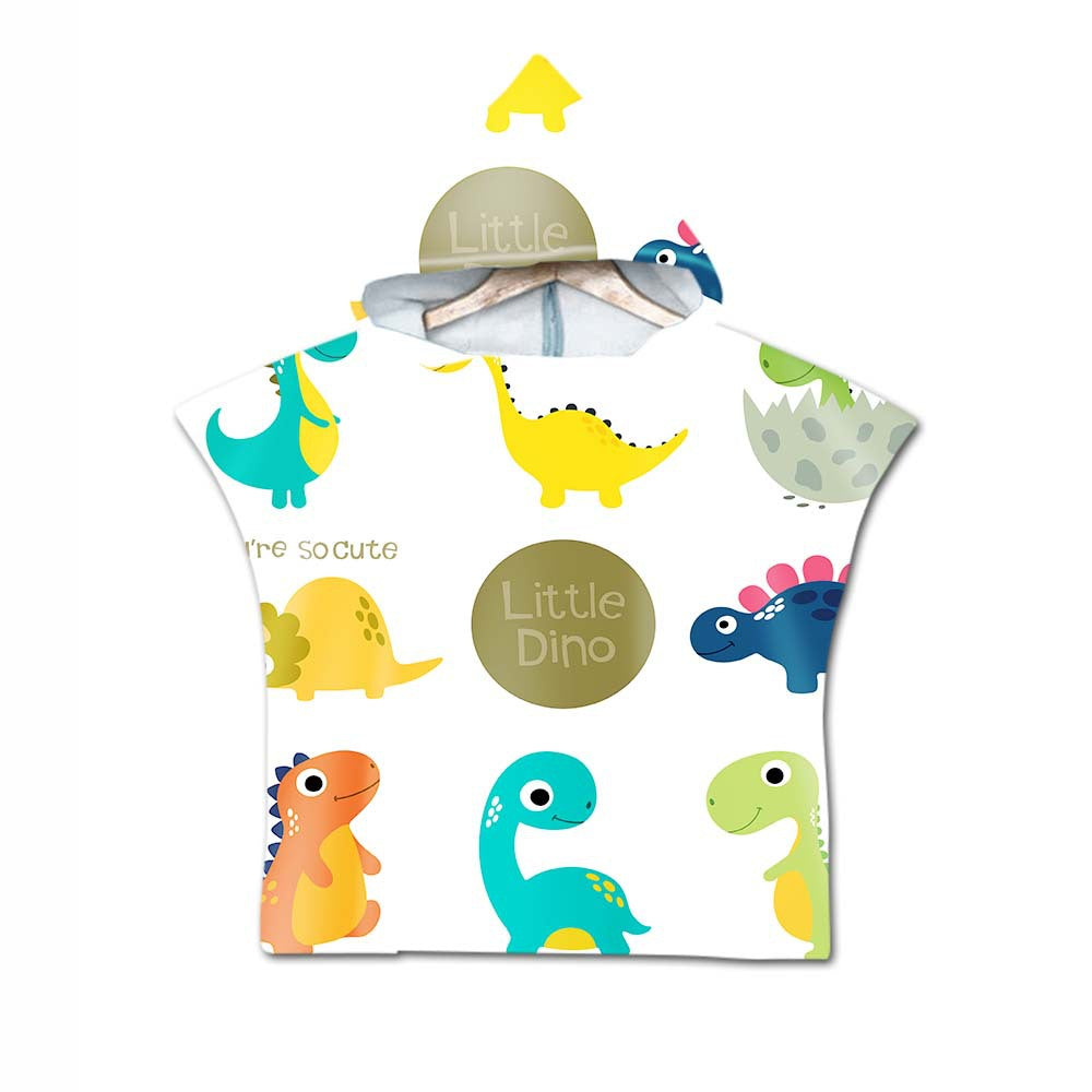 Printed hooded bath towel