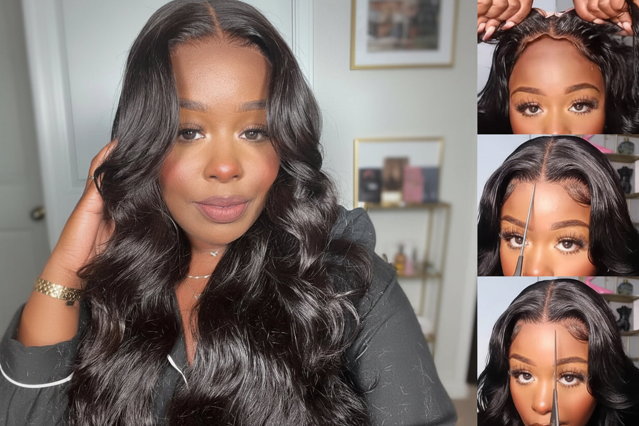 Body Wave Lace Front Human Hair Wig | Pre-Cut Pre-Bleached | 13x4 & 7x5 | 150% Density