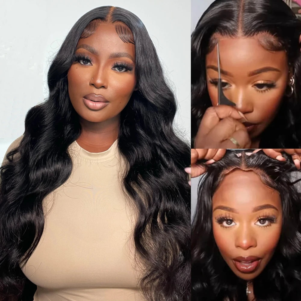 Body Wave Lace Front Human Hair Wig | Pre-Cut Pre-Bleached | 13x4 & 7x5 | 150% Density