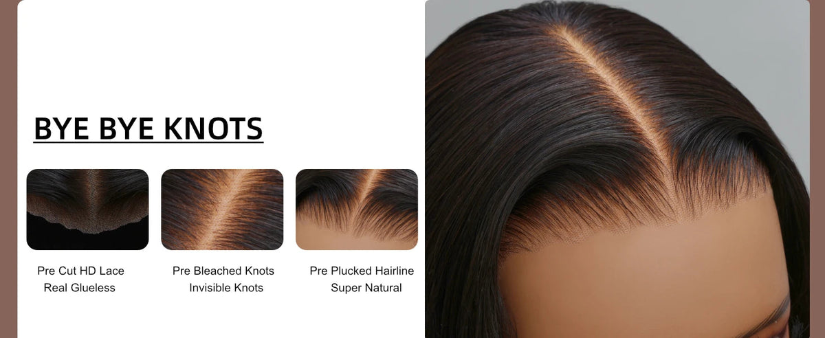 Blonde Highlights Body Wave Lace Wig with Drawstring