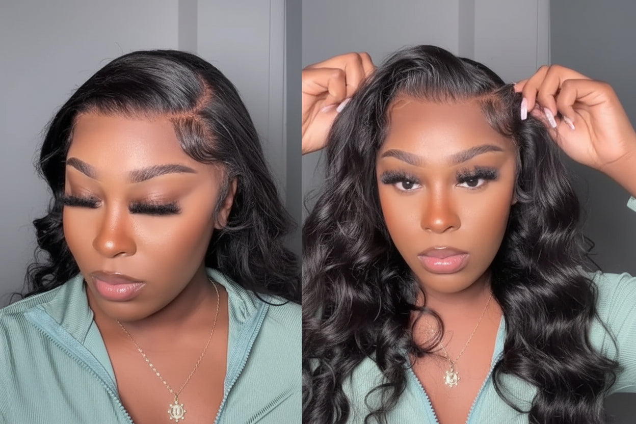 Body Wave Lace Front Human Hair Wig | Pre-Cut Pre-Bleached | 13x4 & 7x5 | 150% Density