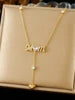 CE RHOS Certificate Stainless Steel 18K Gold-Plated Heart Pendant Necklace Tiger's Eye Brown Gemstone For Mom Mother Days Gifts