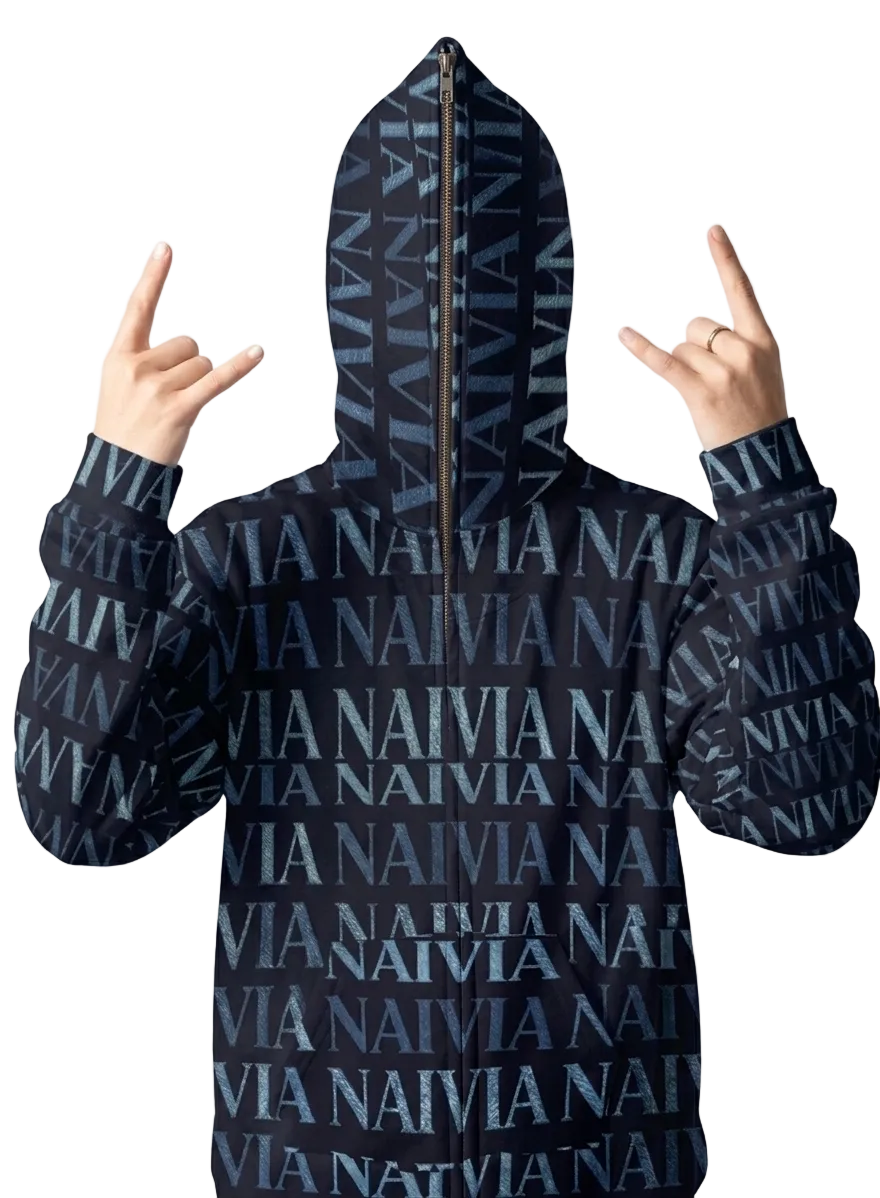 Personalized All-over Print Full Zip Up Hoodie (Lightweight)