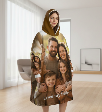Hoodie Blanket - Custom Oversized Hoodie - Your Story personalized
