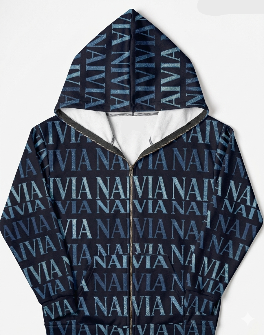 Personalized All-over Print Full Zip Up Hoodie (Lightweight)