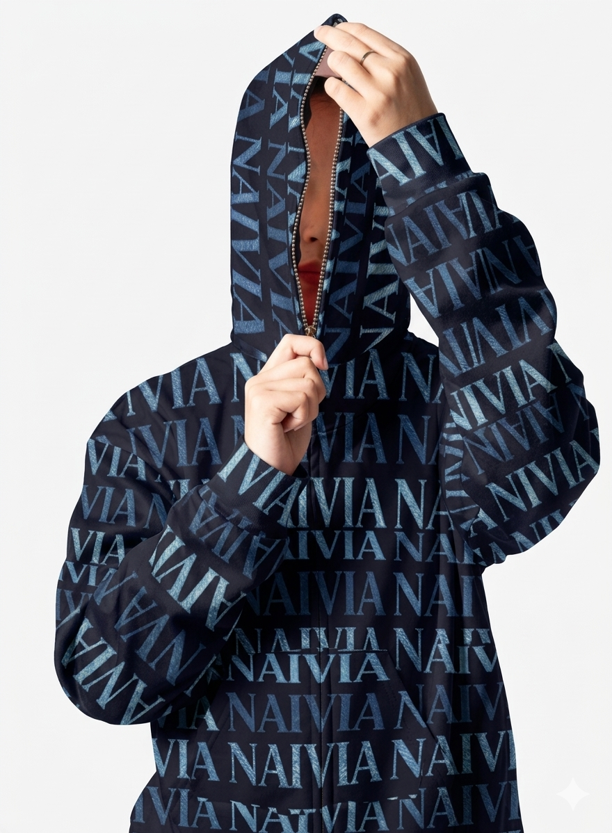 Personalized All-over Print Full Zip Up Hoodie (Lightweight)