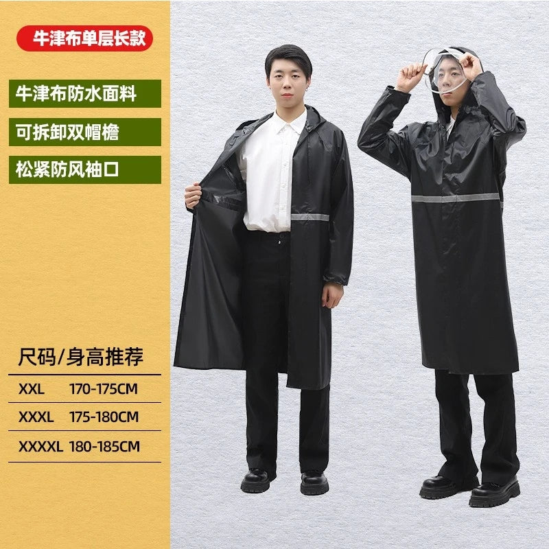 Waterproof Reflective Raincoat — Full Body Coverage for Outdoor & Cycling