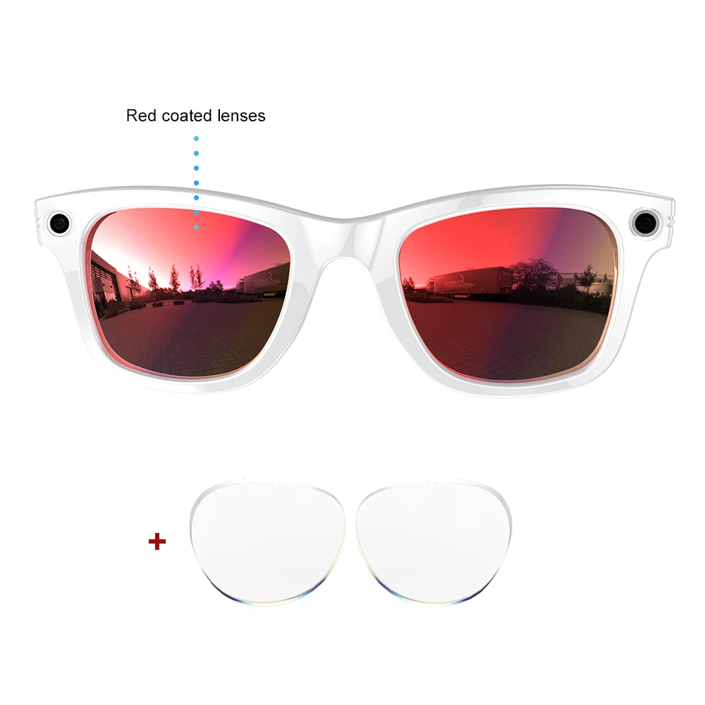 Smart Glasses with 8MP Camera & AI Translation – 1080P, WiFi, IP65 | GS4 MAX