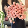 Rose Flower Bouquet Blanket — Handmade Knit Plush Throw