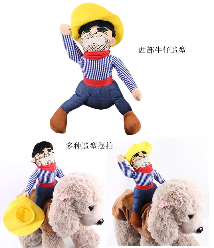 Cowboy Rider Dog Costume