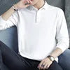 Men's Slim Fit Long Sleeve Knitted Dress Shirt