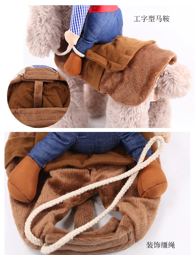 Cowboy Rider Dog Costume