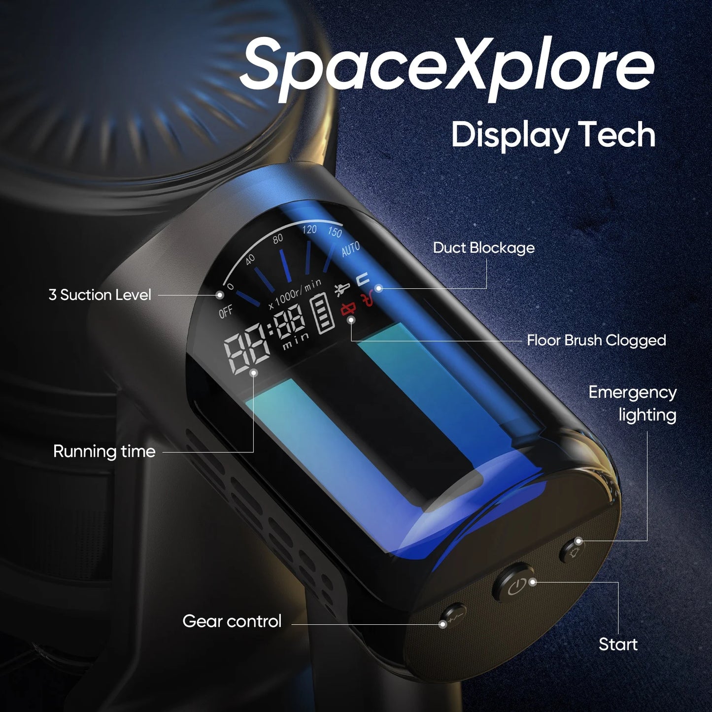 MOOSOO TD1 Mate 420W Cordless Stick Vacuum Cleaner