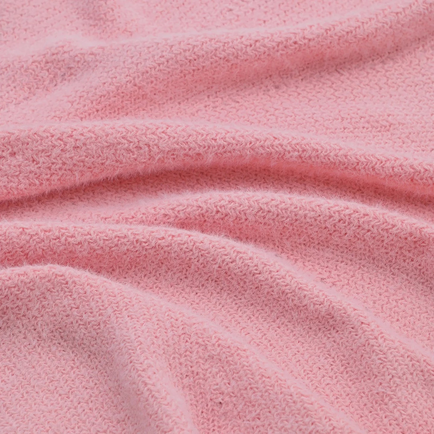 Rose Bouquet Blanket — Handmade Knit Plush Throw