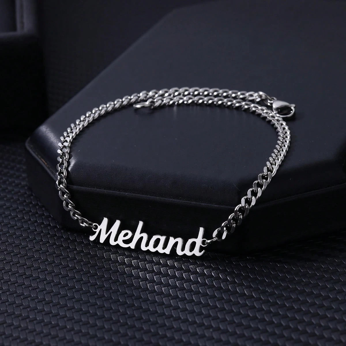 Personalized Custom Name Cuban Link Anklet | 18K Gold PVD Stainless Steel Beach Jewelry