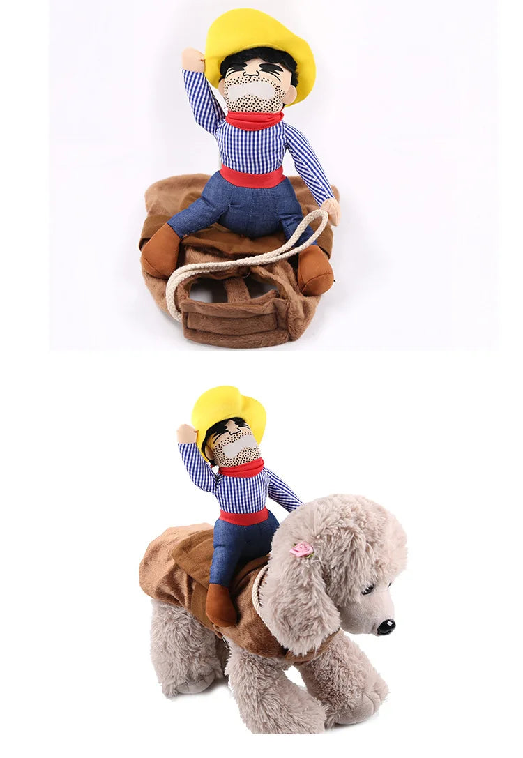 Cowboy Rider Dog Costume