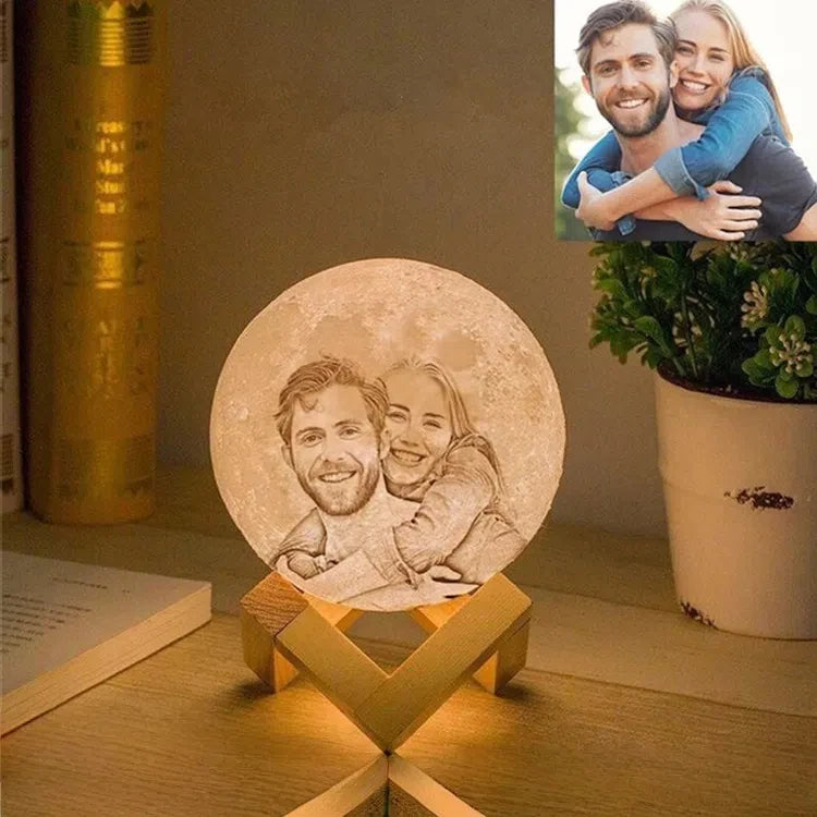 Personalized 3D Moon Lamp – A Gift Full of Love