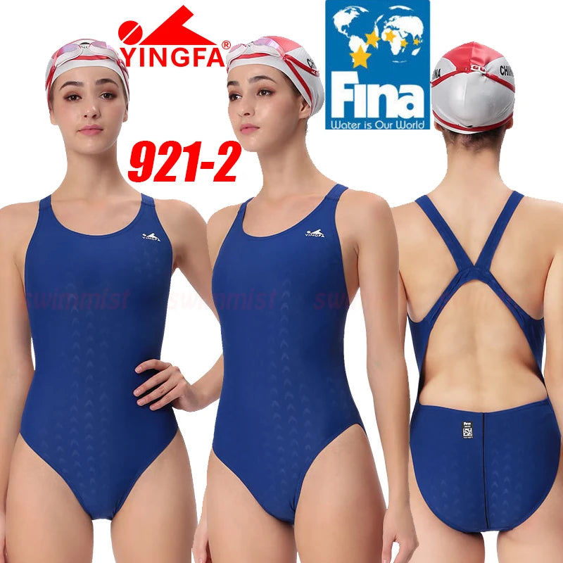 YINGFA WOMEN'S GIRL‘S COMPETITION TRAINING RACING PROFESSIONAL KNEESKIN SWIMWEARS SWIMSUITS ALL SIZE FINA APPROVED # 925 937 921