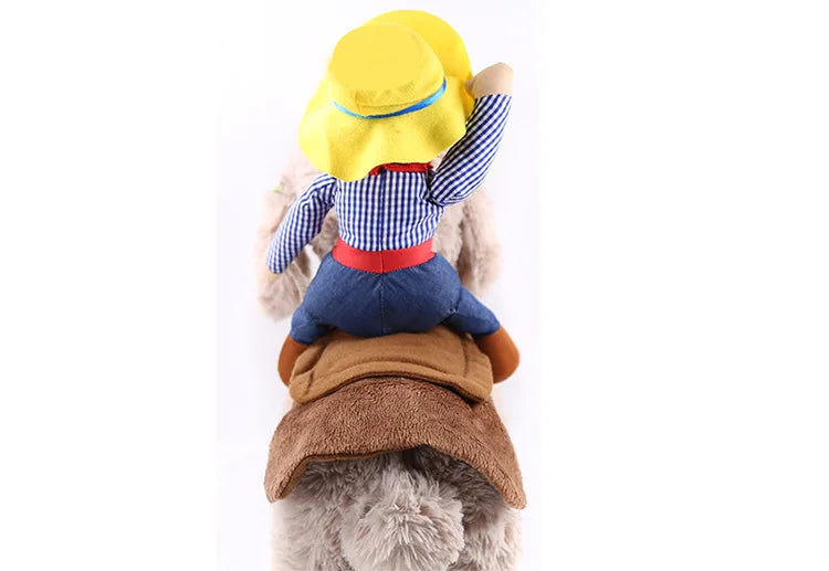Cowboy Rider Dog Costume