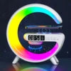Smart RGB Desk Lamp — 4-in-1 Wireless Charger, Bluetooth Speaker & Alarm Clock Night Light