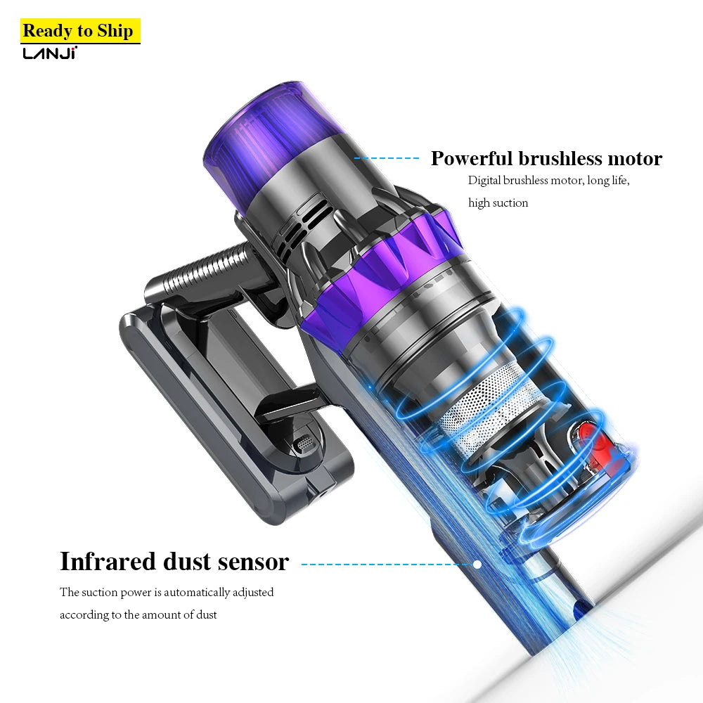 S7-YL Smart Cordless Bagless 8-In-1 Handheld Stick Vacuum Cleaner