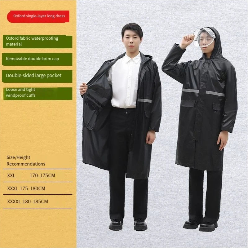 Waterproof Reflective Raincoat — Full Body Coverage for Outdoor & Cycling