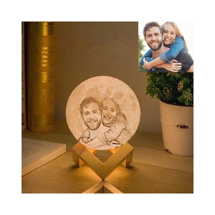 Personalized 3D Moon Lamp – A Gift Full of Love