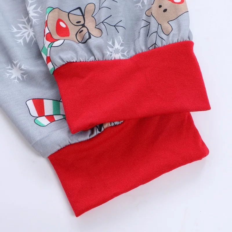Christmas Family Matching Deer Hooded Onesie Pajamas