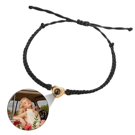 Personalized Photo Projection Charm Bracelet