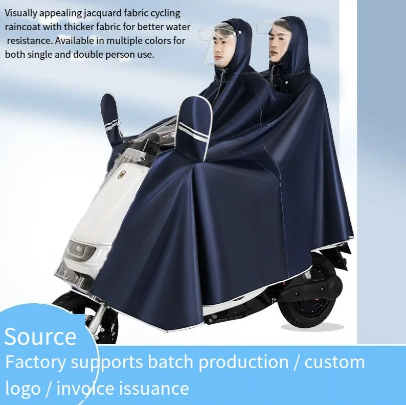 Waterproof Poncho Raincoat — Single & Double Person for Motorcycle, E-Bike & Hiking