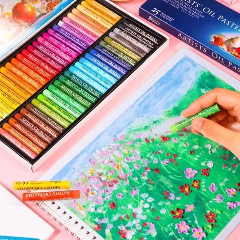 Personalized Oil Pastel Set — 12, 25 & 50 Colors