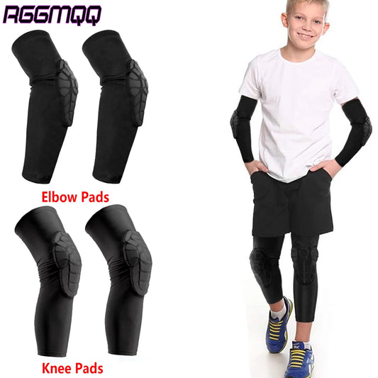 Kids Honeycomb Compression Knee & Elbow Pads – 2PCS Sports Protective Gear