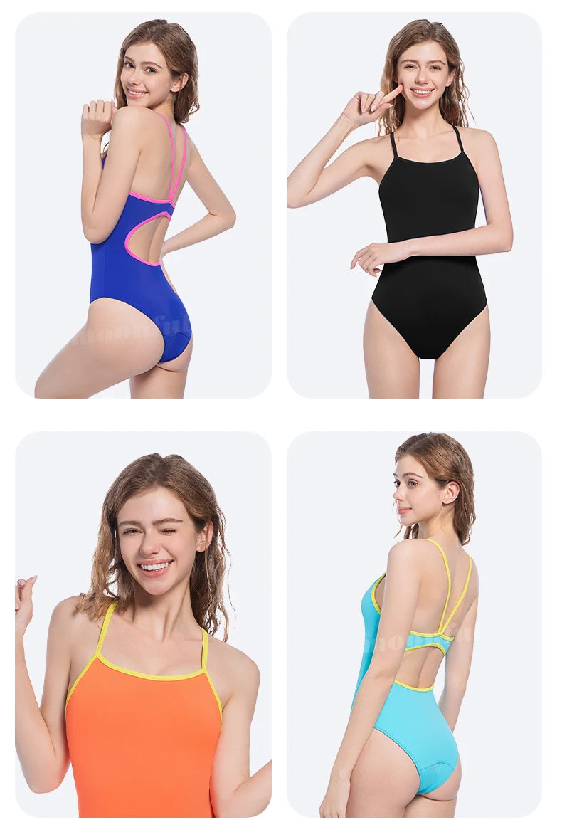 Teen Period One-Piece Swimsuit — Leak-Proof Menstrual Swimwear for Girls