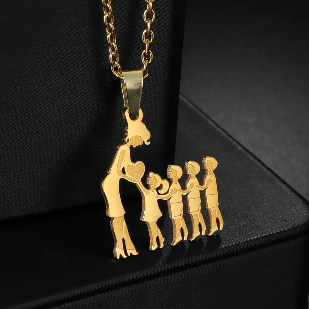 Personalized Mama & Kids Family Necklace