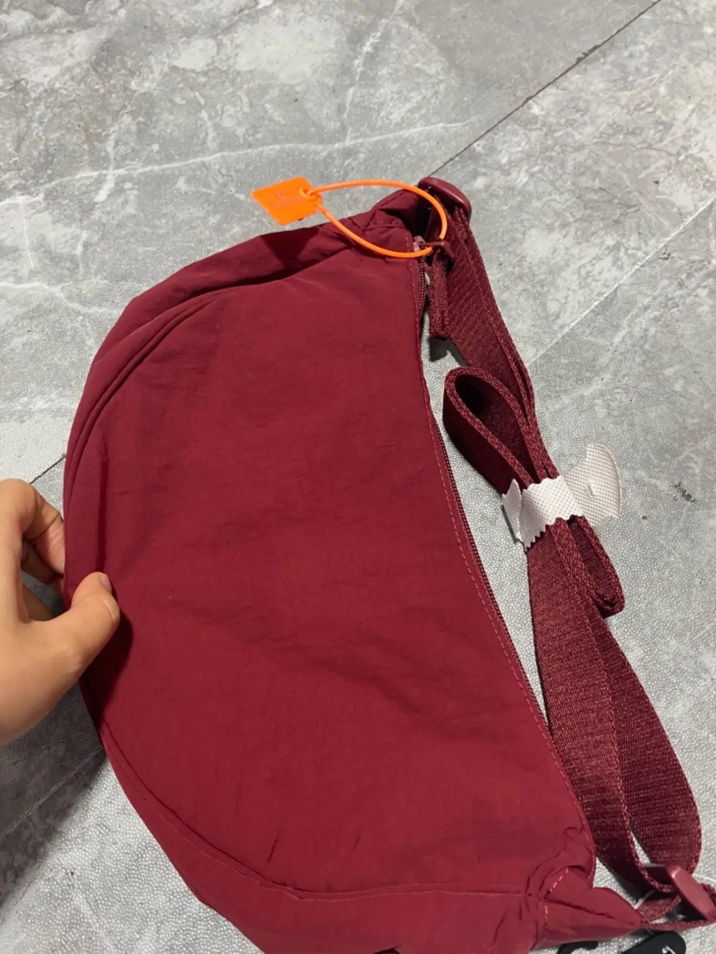 Japanese Style Dumpling Shape Adjustable Lightweight Single Shoulder Bag Underarm Bag Casual Simple Style Unisex Bag