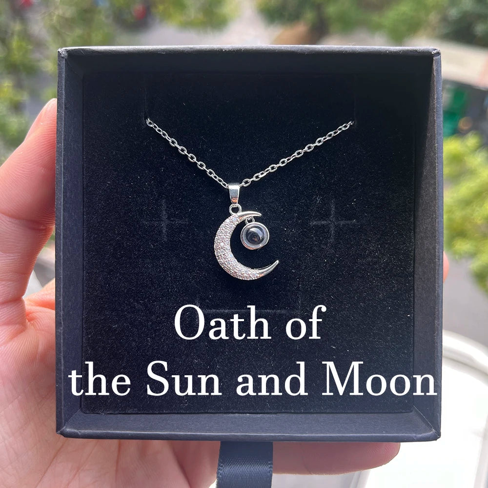 Personalized Photo Projection Necklace – Custom Heart Pendant with Your Picture Inside
