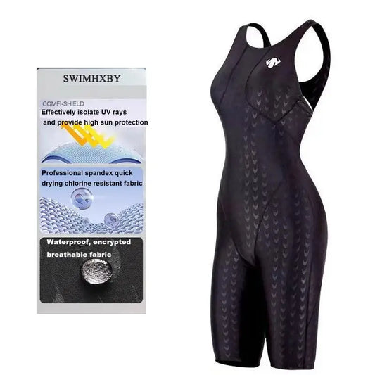 Women's Professional Training One-Piece Swimsuit — Quick Dry Racerback