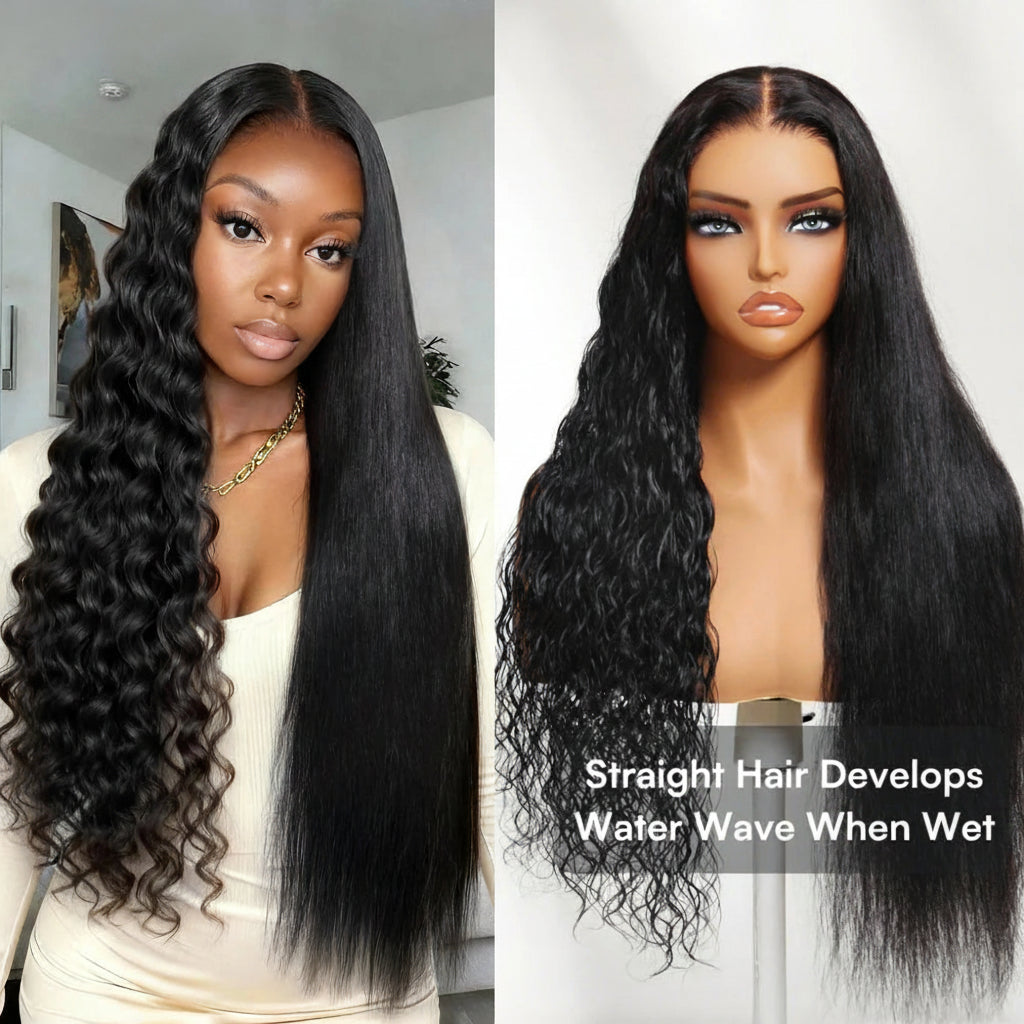 13x4 Bye Bye Slip Lace Frontal Wet & Wavy 2-in-1 Glueless Human Hair Wig