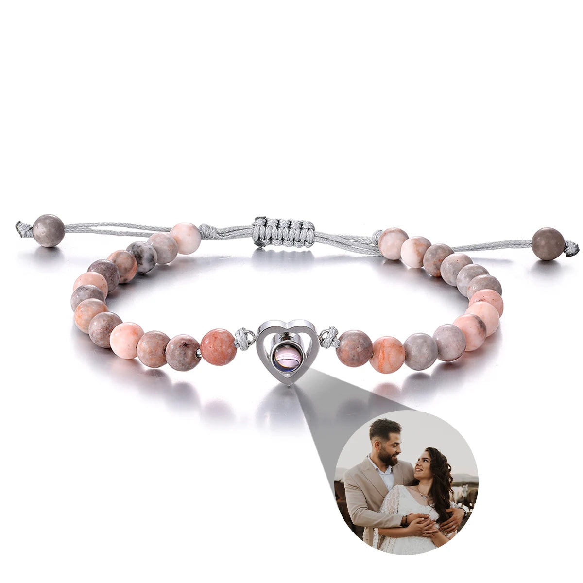Personalized Photo Projection Bracelet — Custom Memory Jewelry